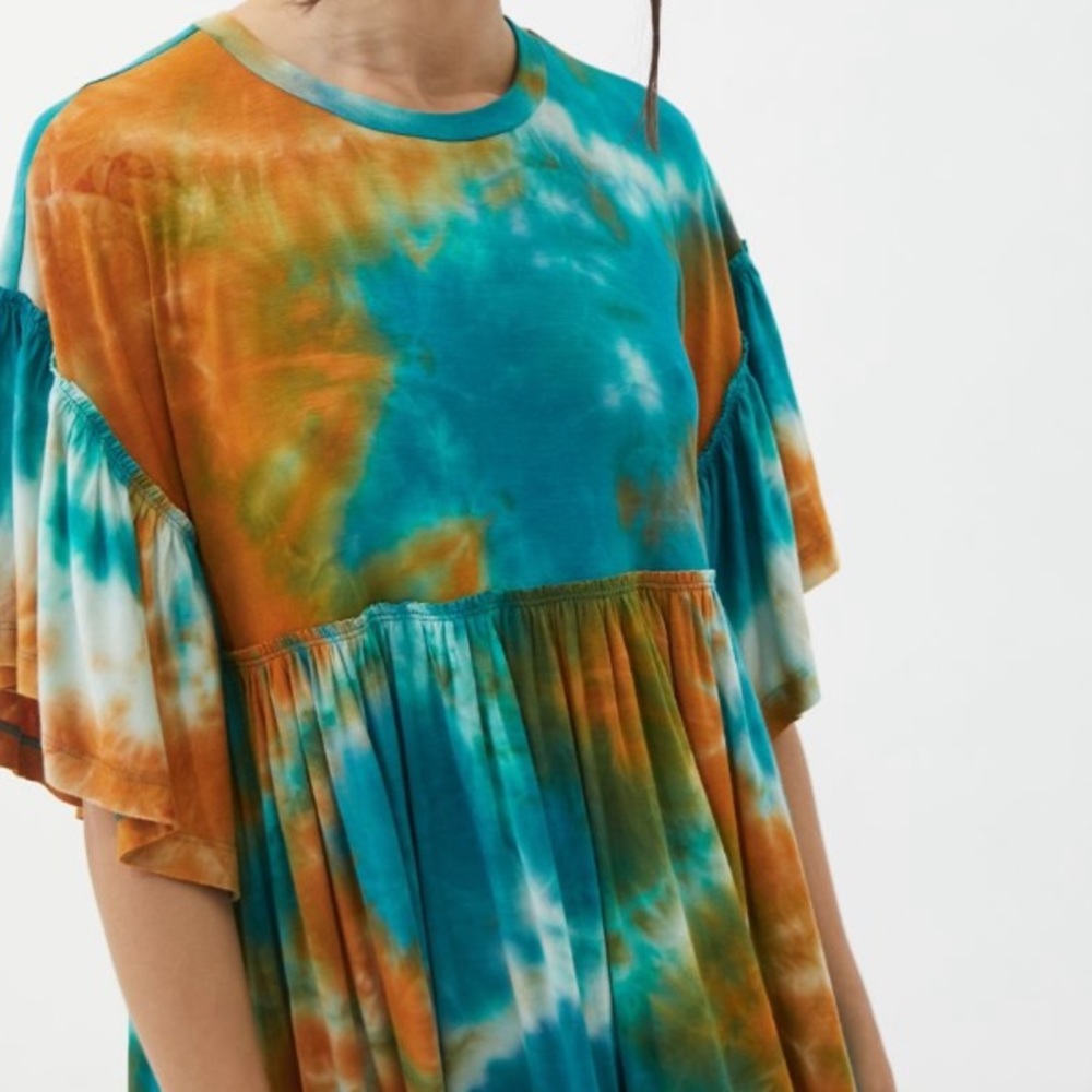 URBAN OUTFITTERS baza ruffle mini frock dress - Picture 4 of 6